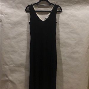 French Curve black maxi dress